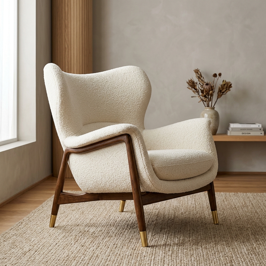 Kilifi Sculptural Velvet Lounge Chair